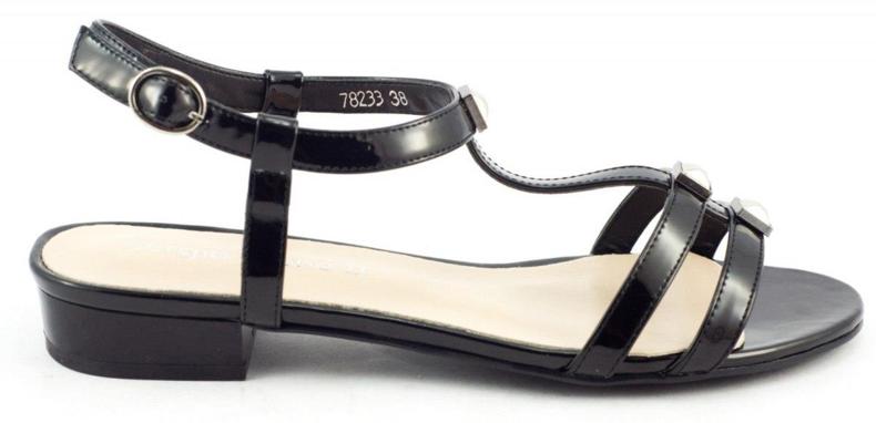 Sandali neri da donna 78233 nero 1