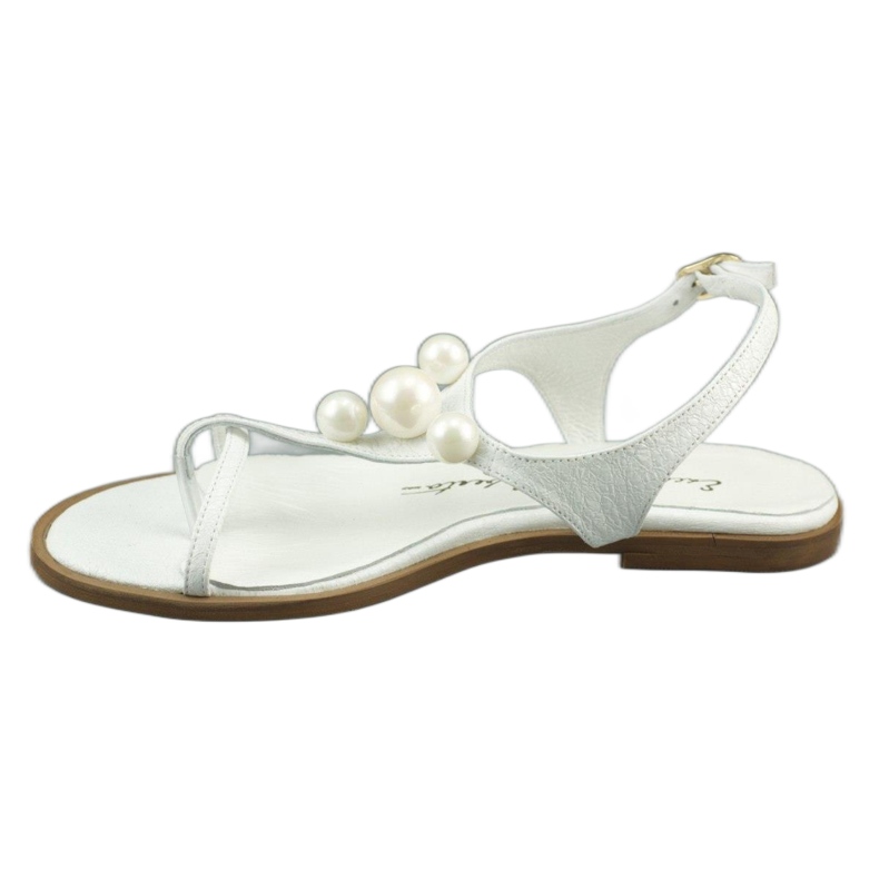 Exclusive Sandali con perle 618 bianco 1