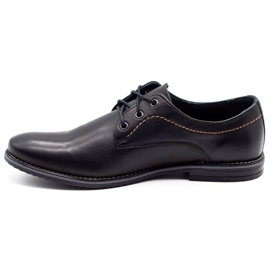 ABIS Scarpe da uomo in pelle 4149 grana nera nero 1