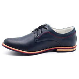ABIS Scarpe da uomo in pelle 4149 Grl blu navy 1
