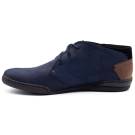 Polbut Scarpe isolate da uomo C37F in camoscio blu navy 1