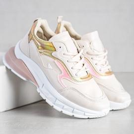 Sweet Shoes Scarpe da ginnastica beige alla moda 2