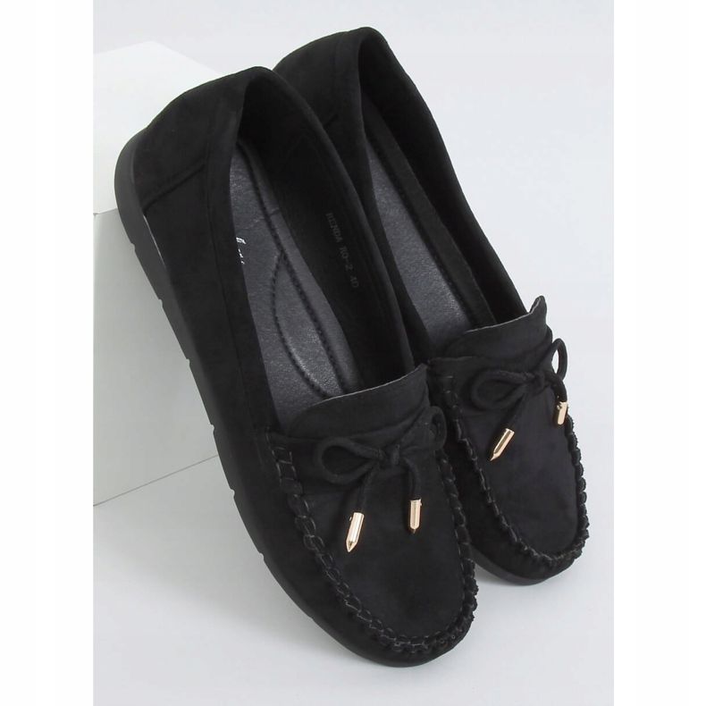 Mocassini neri da donna RQ-2 Black nero 1