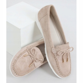 Mocassini da donna beige RQ-2 Beige 1