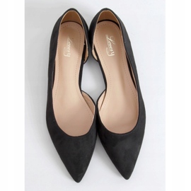Nero MM-593 Ballerine nere con cut-out 1