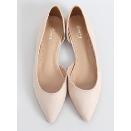 Ballerine con taglio beige MM-593 Beige 1