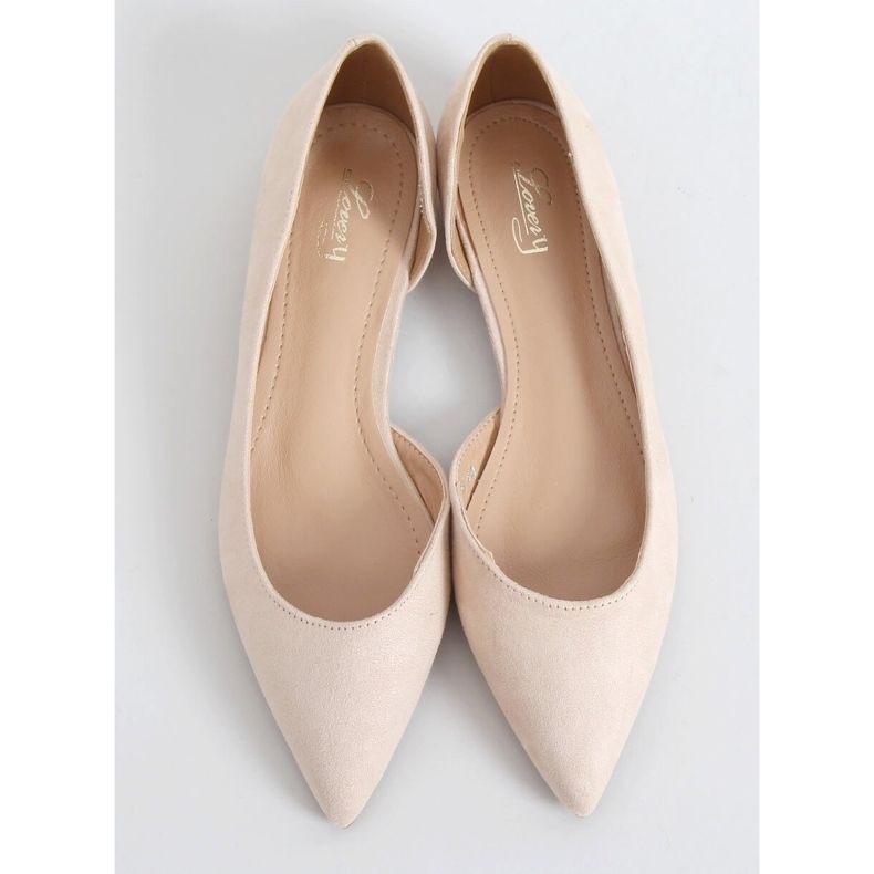 Ballerine con taglio beige MM-593 Beige 1