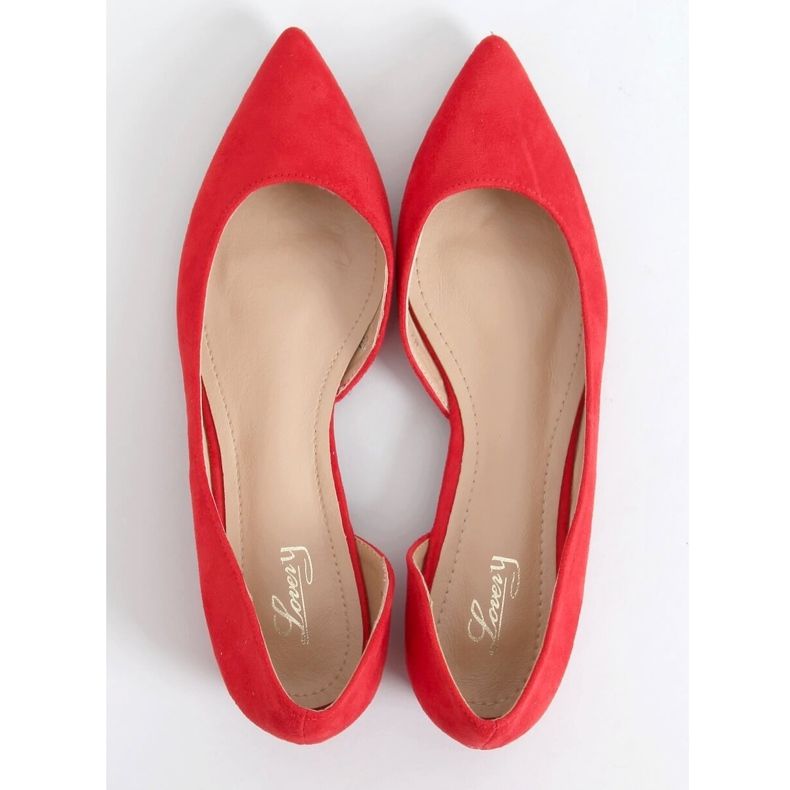 Ballerine con taglio rosso MM-593 Red 1