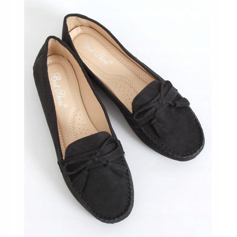 Nero Mocassini neri da donna XR-1R2 Nero 1