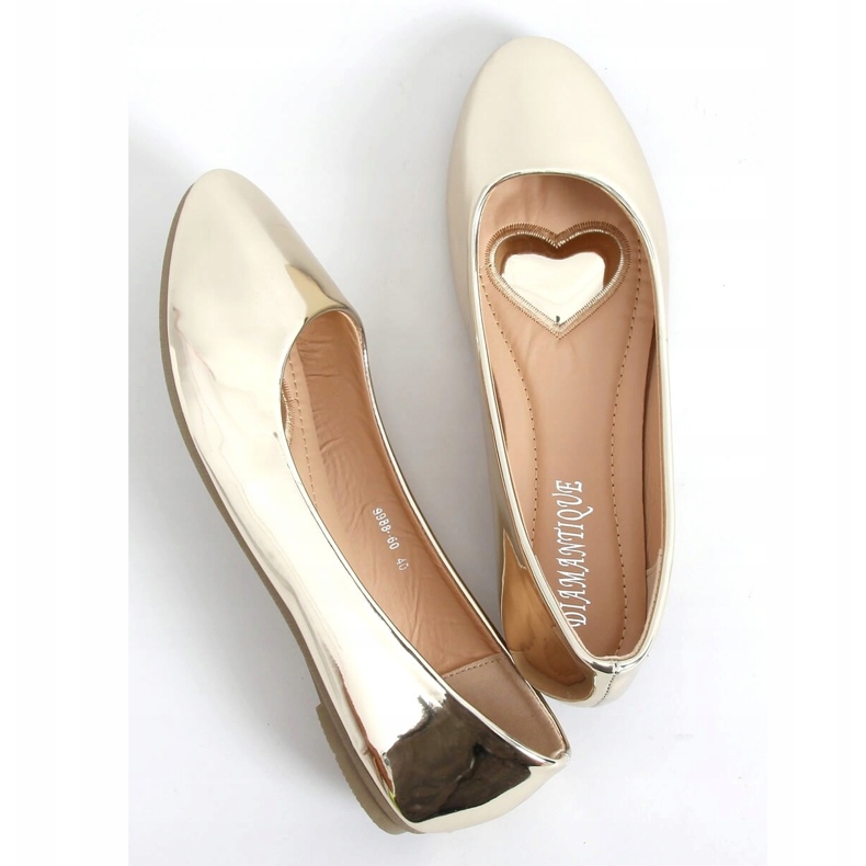 Ballerine laccate oro 9988-60 Gold d'oro 1