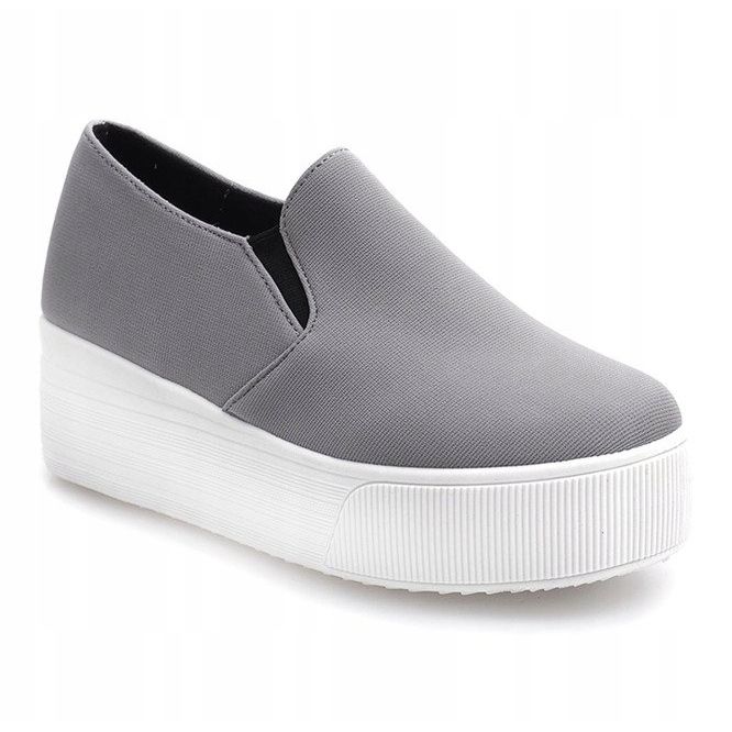 Sneakers Creepers On Platform 812 Grigie grigio 1