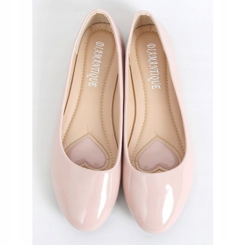 Ballerine in vernice beige-rosa 9988-60 Nude 1