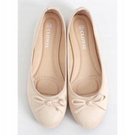 Ballerine in camoscio beige 9F116 Beige 1