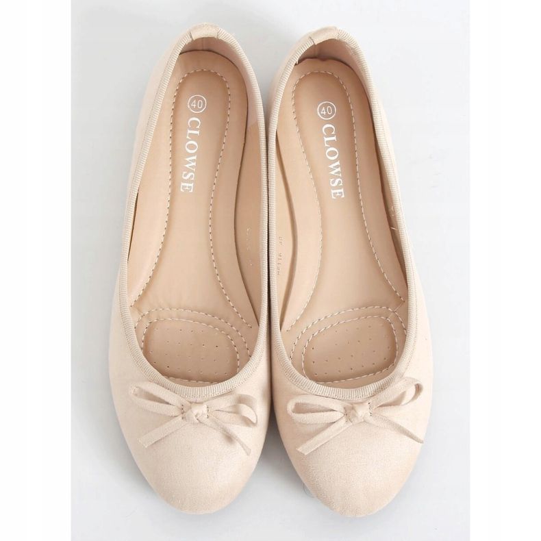 Ballerine in camoscio beige 9F116 Beige 1
