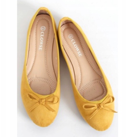 Ballerine in camoscio miele 9F116 Giallo 1
