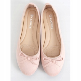 Ballerine in camoscio rosa 9F116 Pink 1