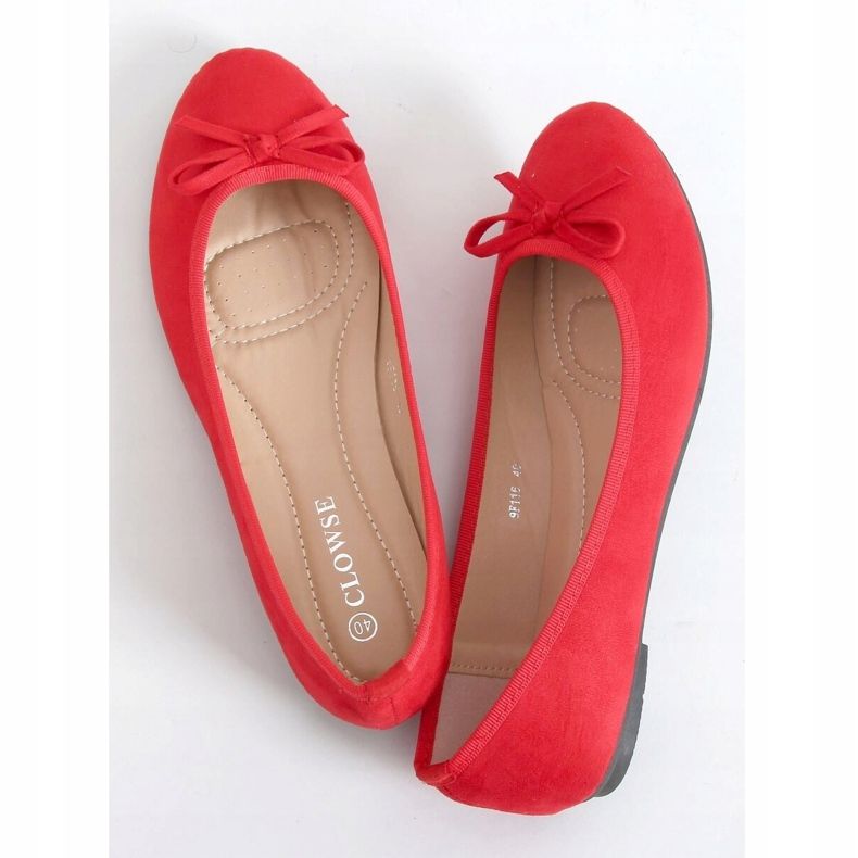 Ballerine in camoscio rosso 9F116 Red 1