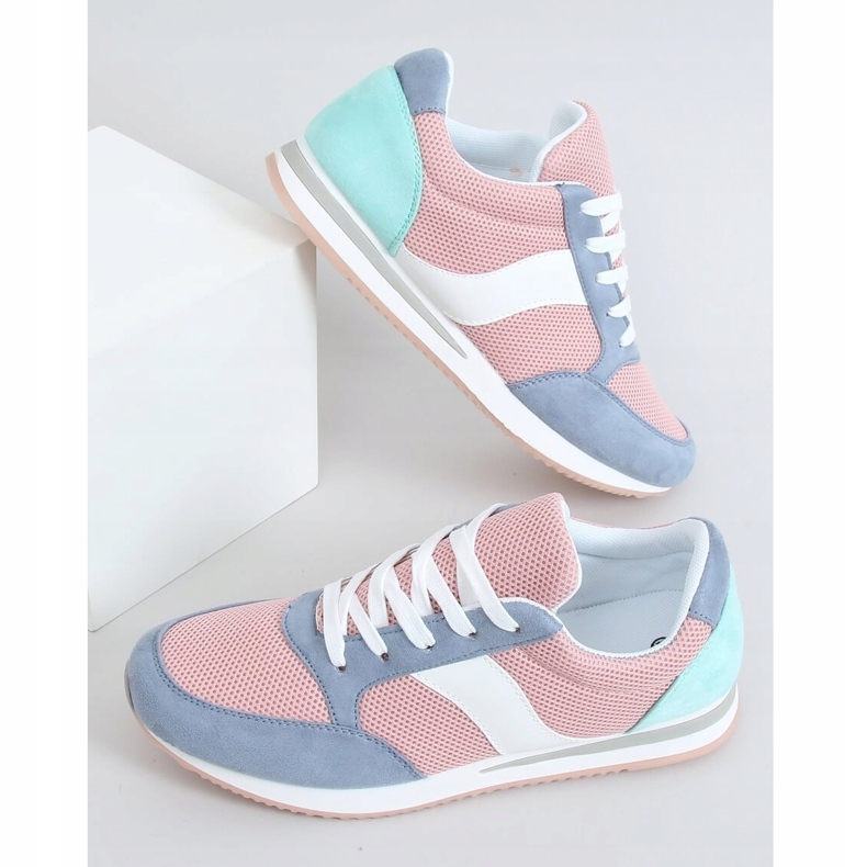 Multicolore SC26 Scarpe sportive blu rosa 1