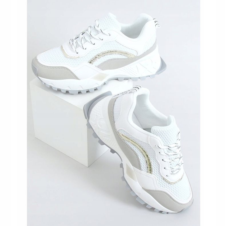 2008 Scarpe sportive bianche e grigie bianca grigio 1