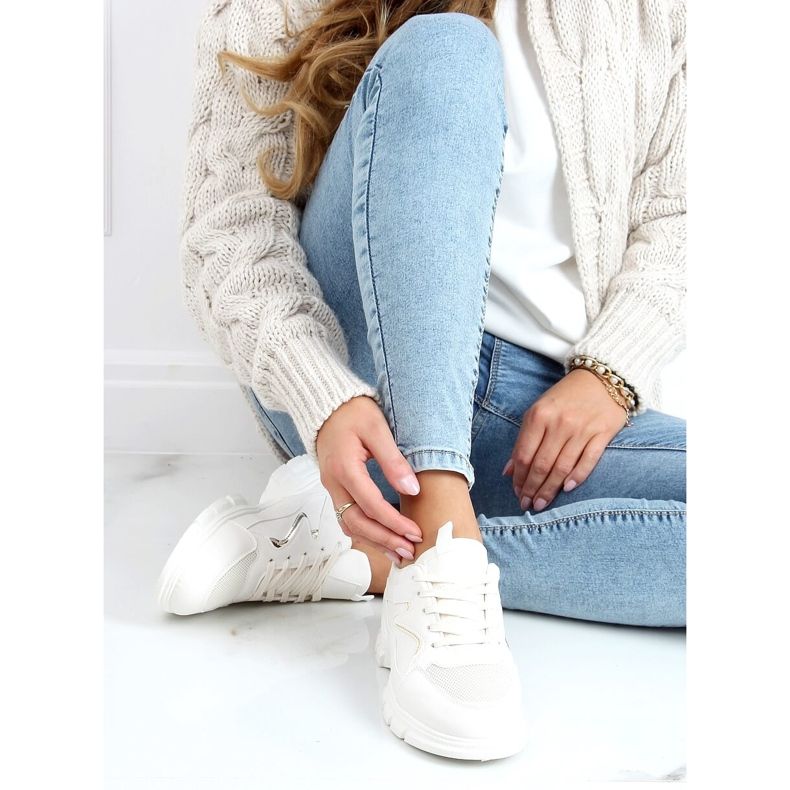 Beige 3158 Scarpe sportive beige 1