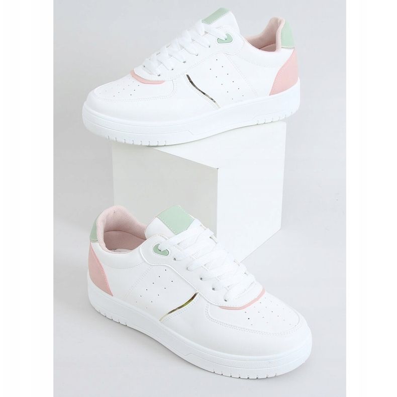 Scarpe sportive da donna bianche BL218P Pink bianco 1