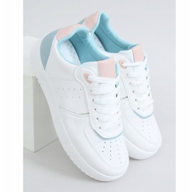 Scarpe sportive da donna bianche BL218P Blu bianco 1