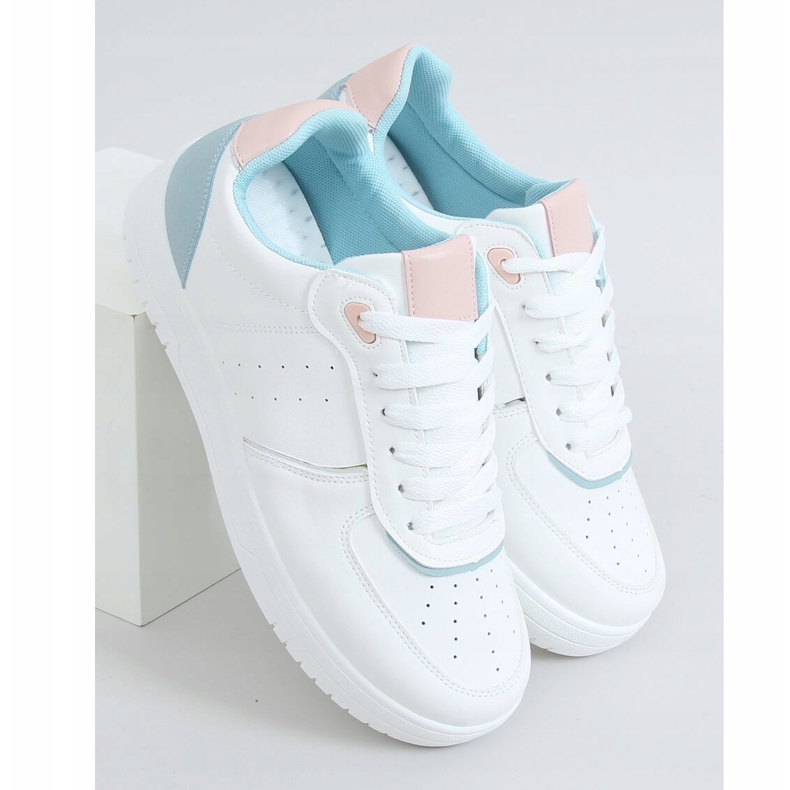 Scarpe sportive da donna bianche BL218P Blu bianca 1