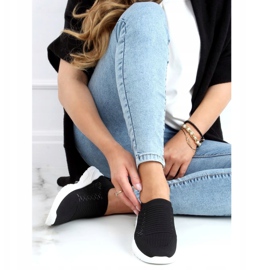 Scarpe sportive nere con calzini 9862 Black nero 1