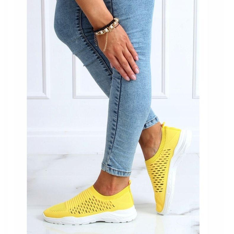 Scarpe sportive gialle 9862 Giallo 2
