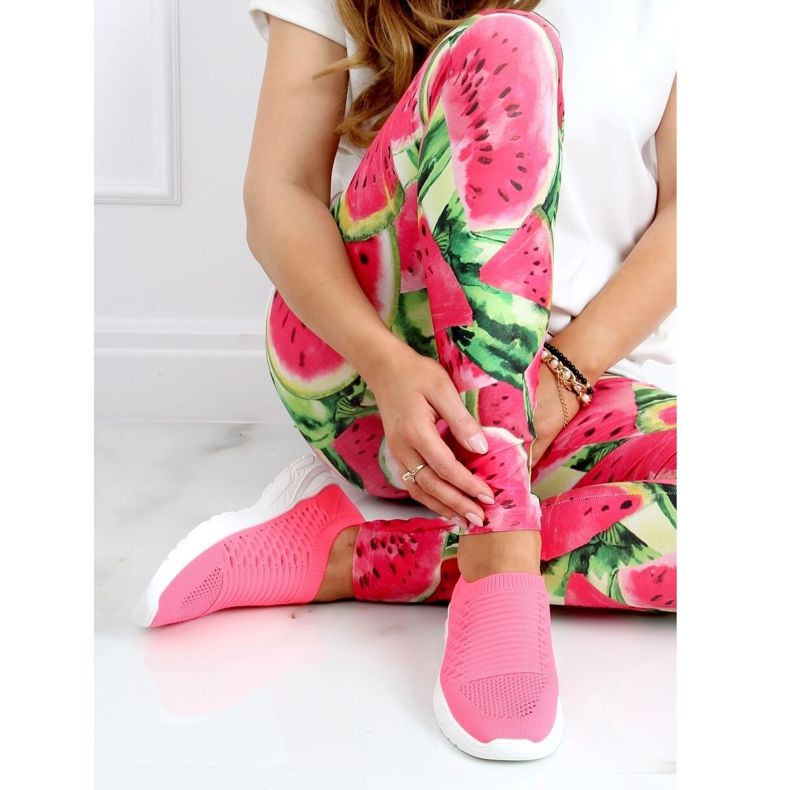 Rosa 9862 Fushia calzini scarpe sportive 1