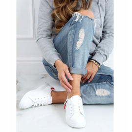 Sneakers da donna bianche e rosse LA132P Red bianco rosso 2
