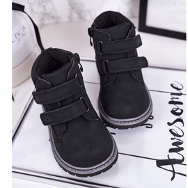 Apawwa Velcro Black Moa per bambini nero 2