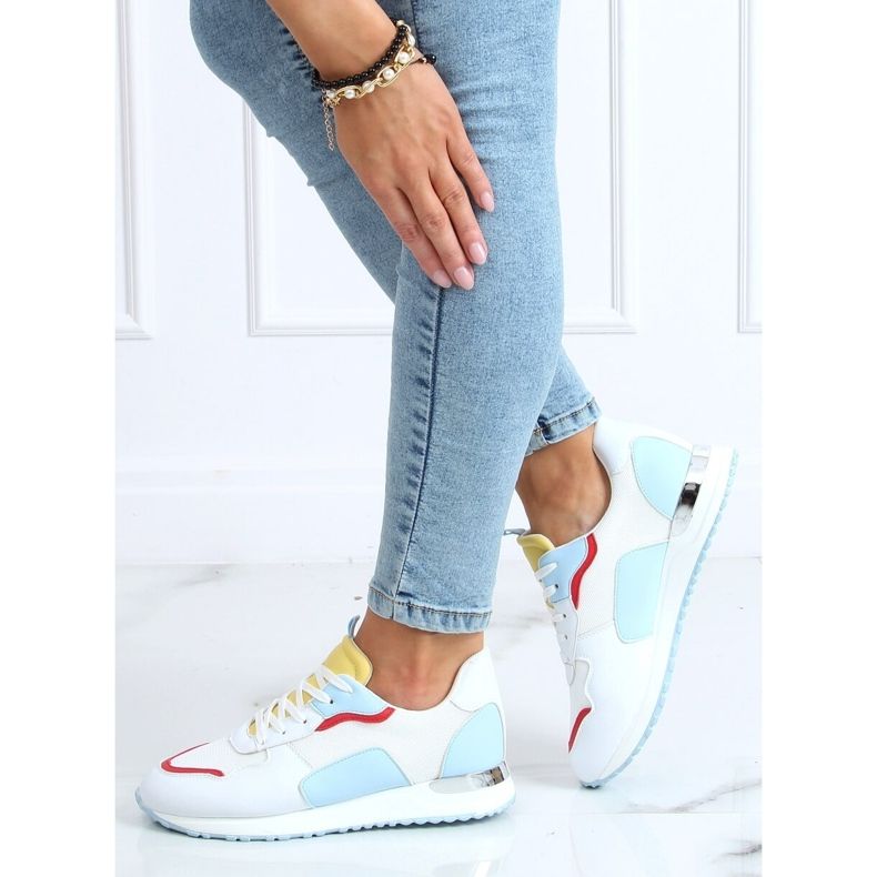 Scarpe sportive multicolor C915 BIANCO/BLU/GIALLO bianca multicolore 2