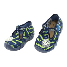 Scarpe per bambini Befado 110P410 blu navy verde 3