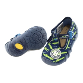 Scarpe per bambini Befado 110P410 blu navy verde 4