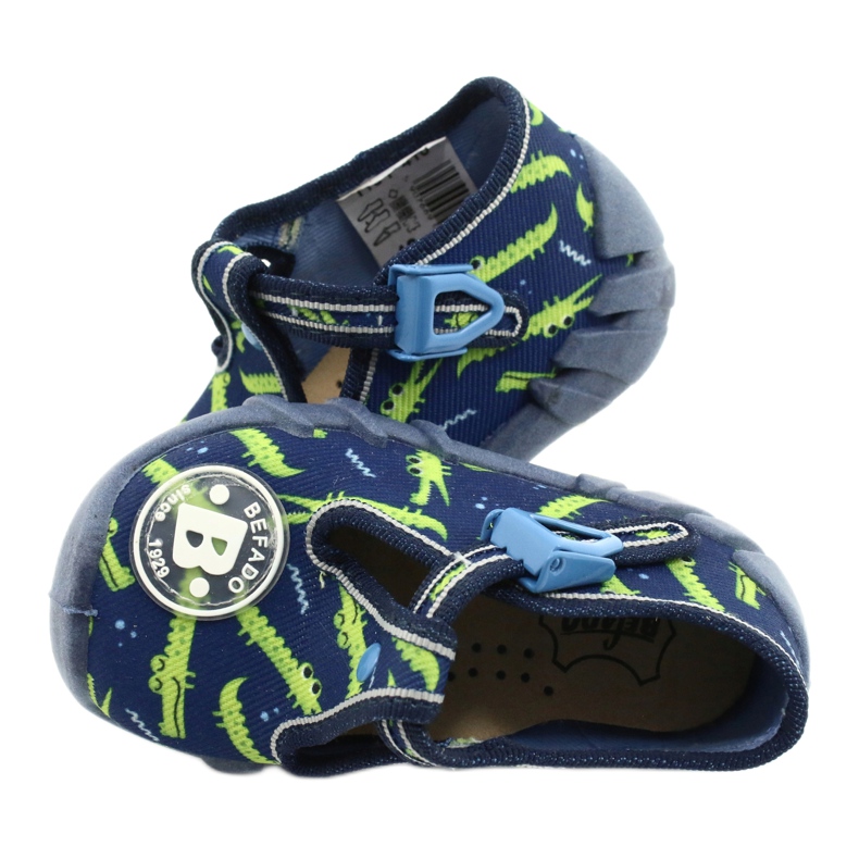 Scarpe per bambini Befado 110P410 blu navy verde 5