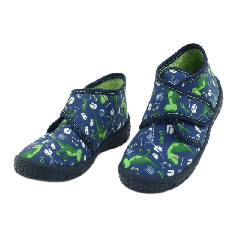 Scarpe per bambini Befado 538P037 bianca blu navy verde 3