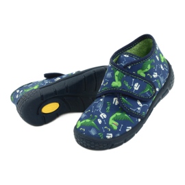Scarpe per bambini Befado 538P037 bianca blu navy verde 4