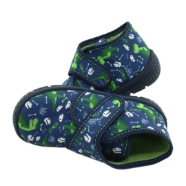 Scarpe per bambini Befado 538P037 bianca blu navy verde 5