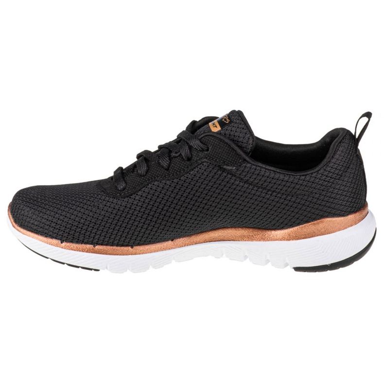 Skechers Flex Appeal 3.0 W 13070-BKRG Scarpe nero d'oro 1