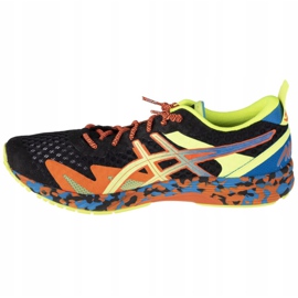 Asics Gel-Noosa Tri 12 M 1011B277-005 scarpe nero blu arancia giallo 1