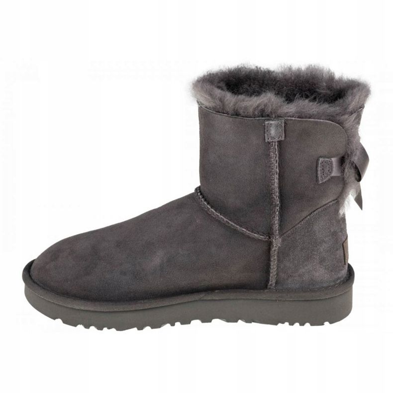 Ugg Mini Bailey Bow Ii W 1016501-GRIGIO scarpe nero 1