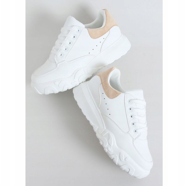 Sneakers da donna bianche VL124P Beige bianco 1