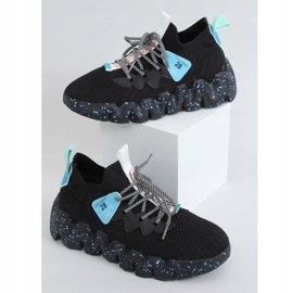 Nero NB387 Allblack scarpe sportive con suola alta 1