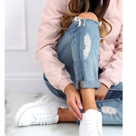 Sneakers bianche NB382P beige suola alta bianca 1
