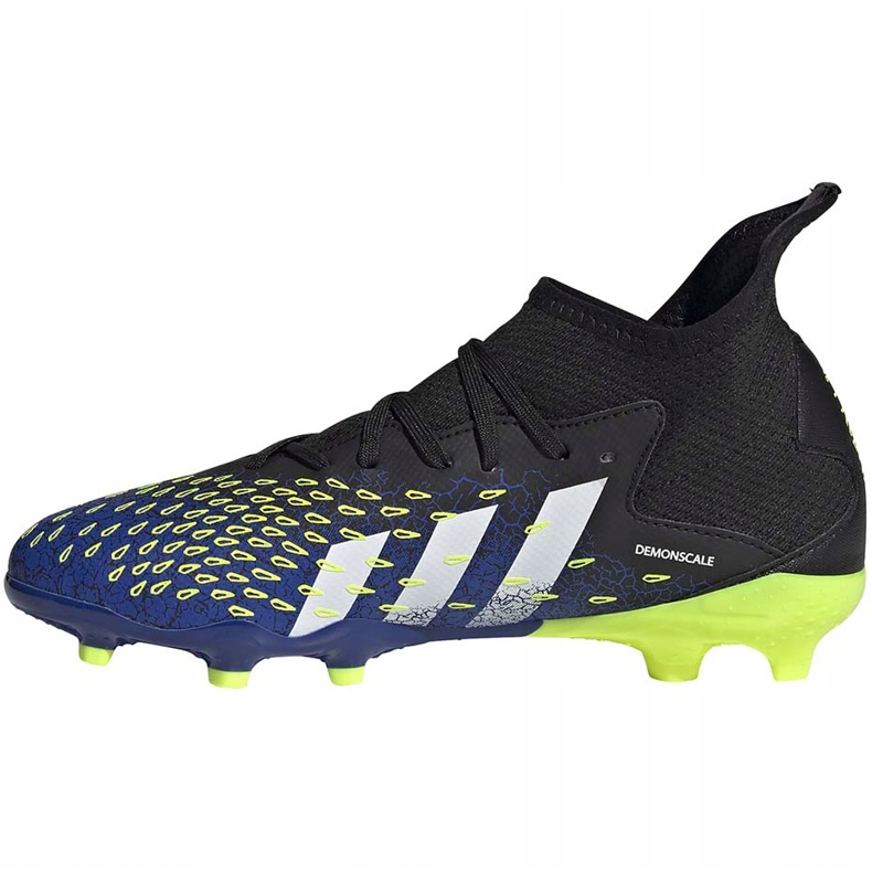 Scarpe calcio adidas Predator Freak.3 Fg Junior navy-verde FY0613 nero nero 1