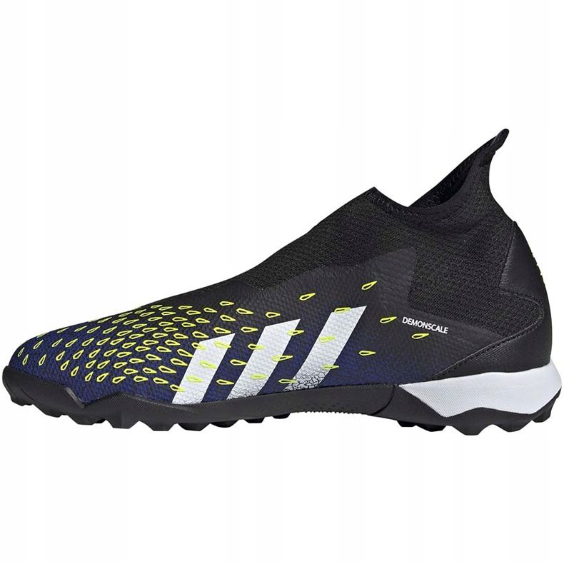 Scarpe calcio adidas Predator Freak.3 Ll Tf nere e blu FY0619 nero nero 1
