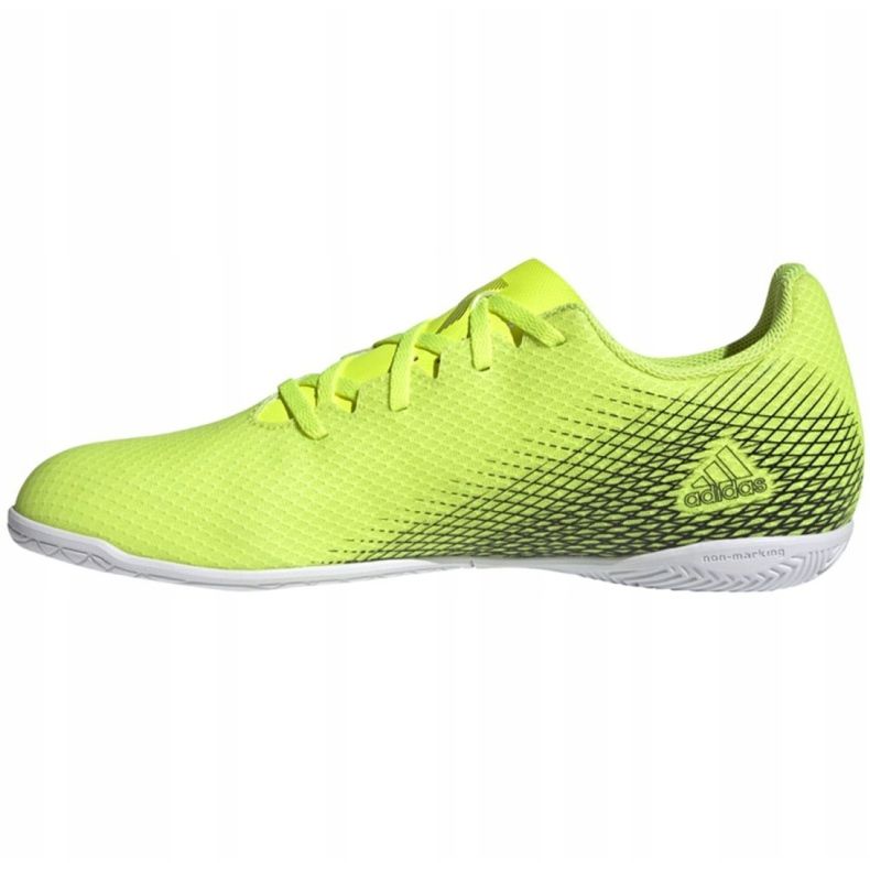 Scarpe da calcio Adidas X Ghosted.4 In M FW6906 bianco, giallo neon verde 1
