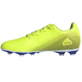 Scarpe da calcio Adidas X Ghosted.4 FxG Jr FW6933 multicolore giallo 1