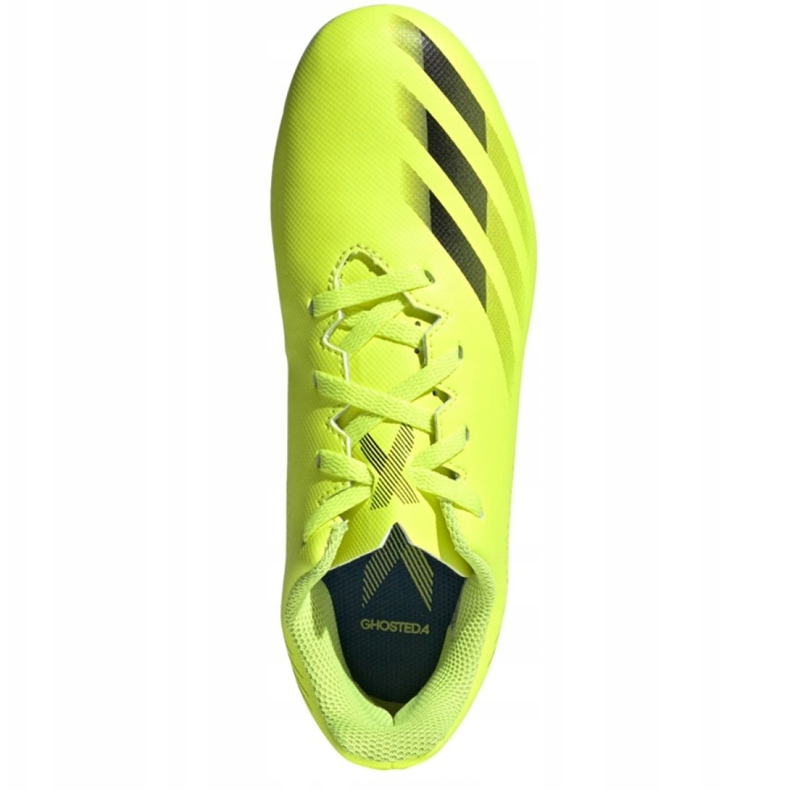 Scarpe da calcio Adidas X Ghosted.4 FxG Jr FW6933 multicolore giallo 2